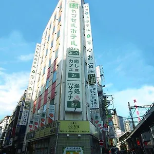 Hôtel capsule Anshin Oyado Shinbashi Ekimaeten, Tōkyō